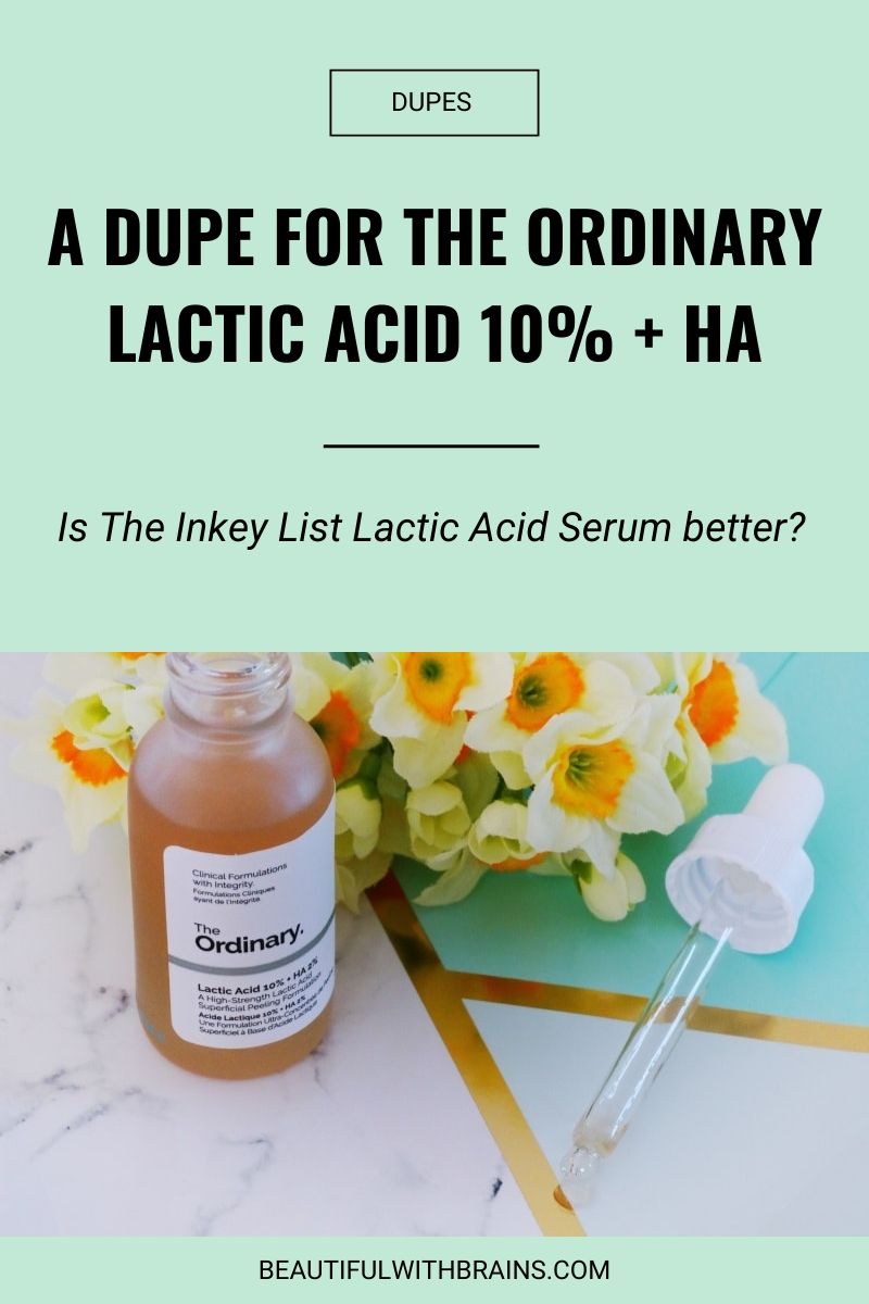 a dupe for the ordinary lactic acid