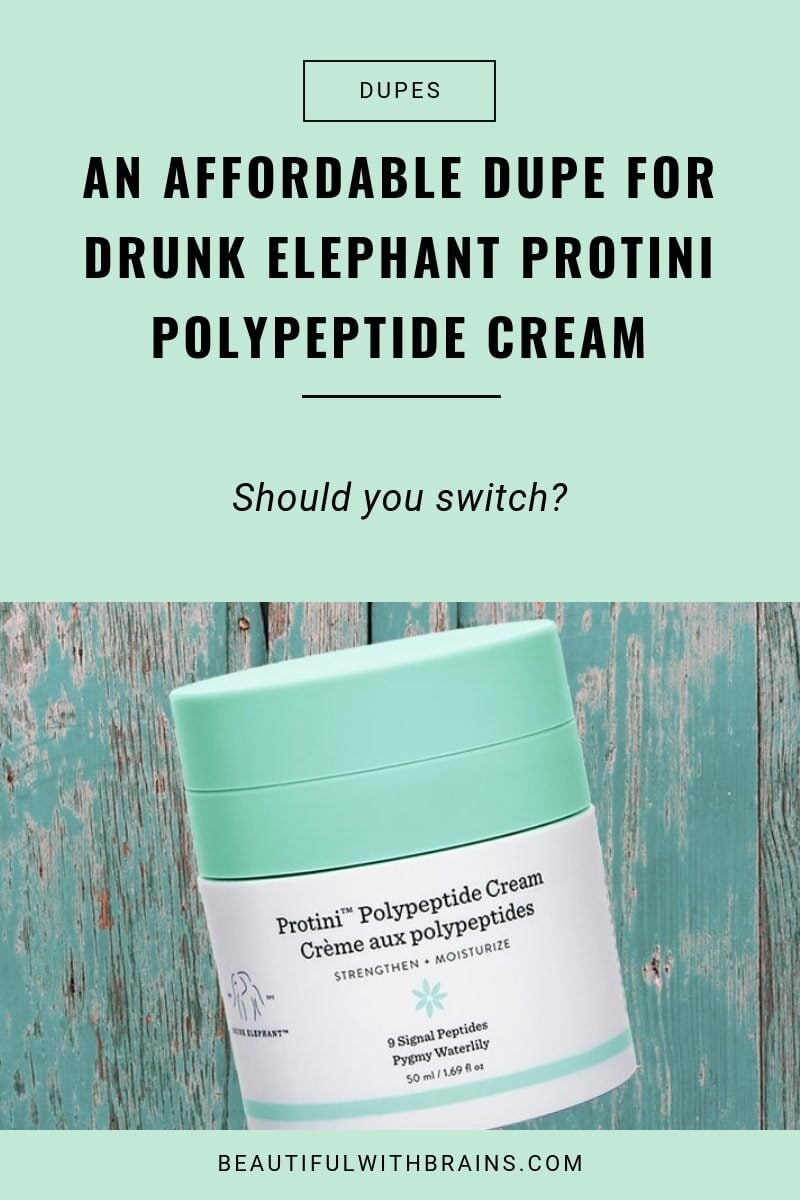 an affordable dupe for drunk elephant protini polypeptide cream