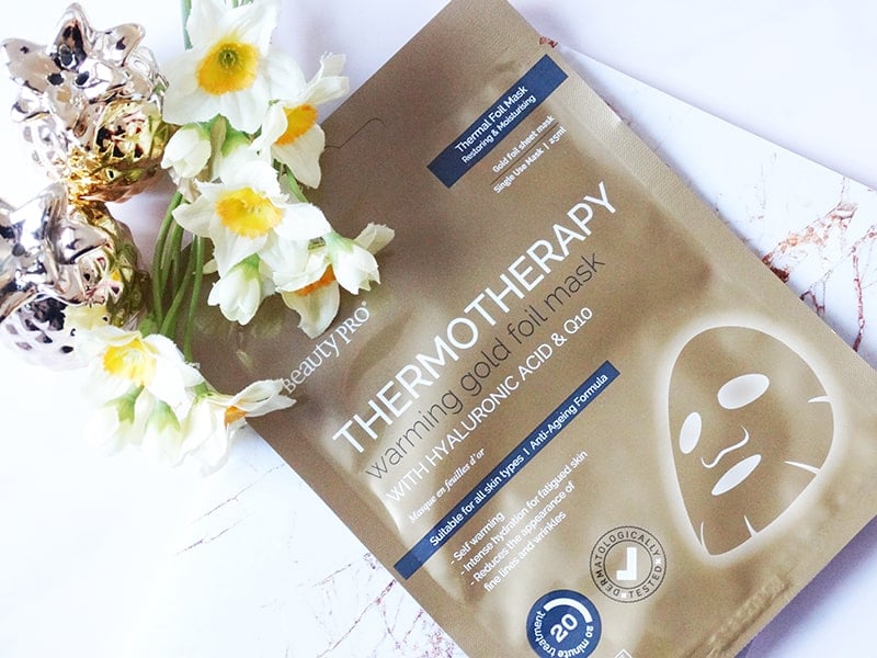 beauty pro thermotherapy warming gold foil mask review