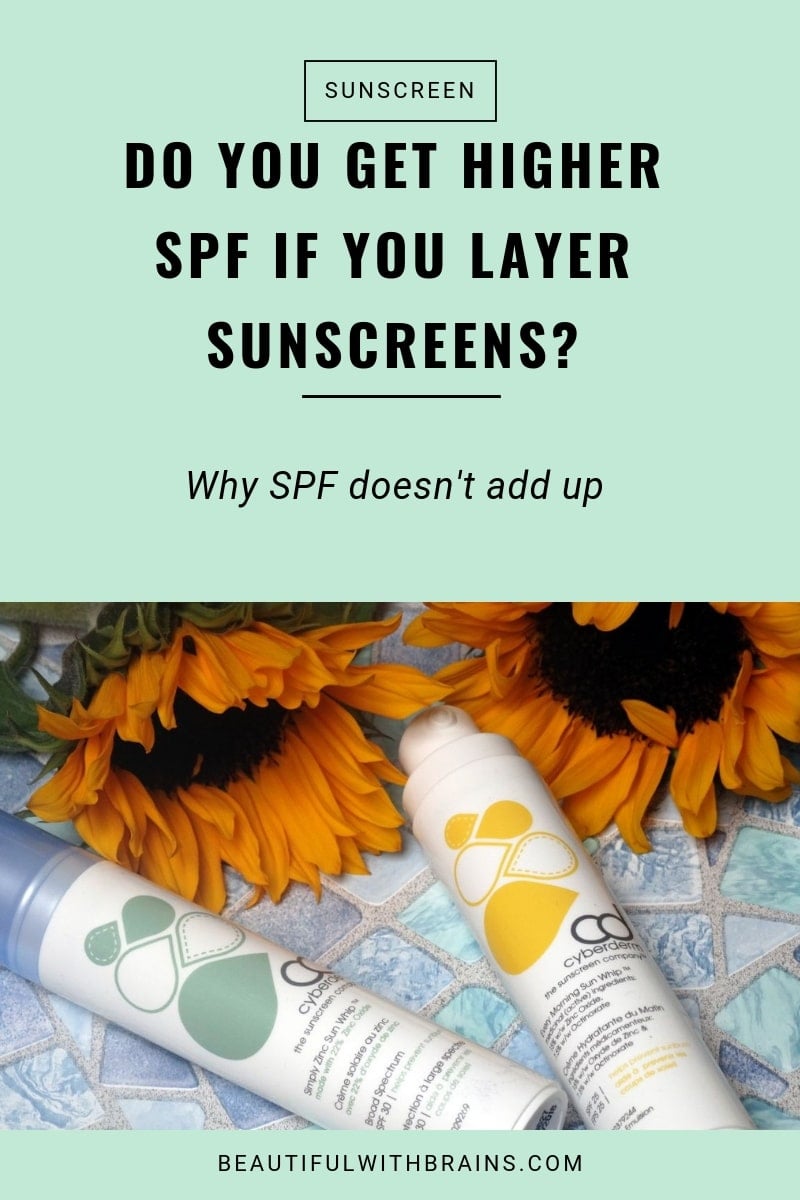 Can you layer sunscreen and add up spf