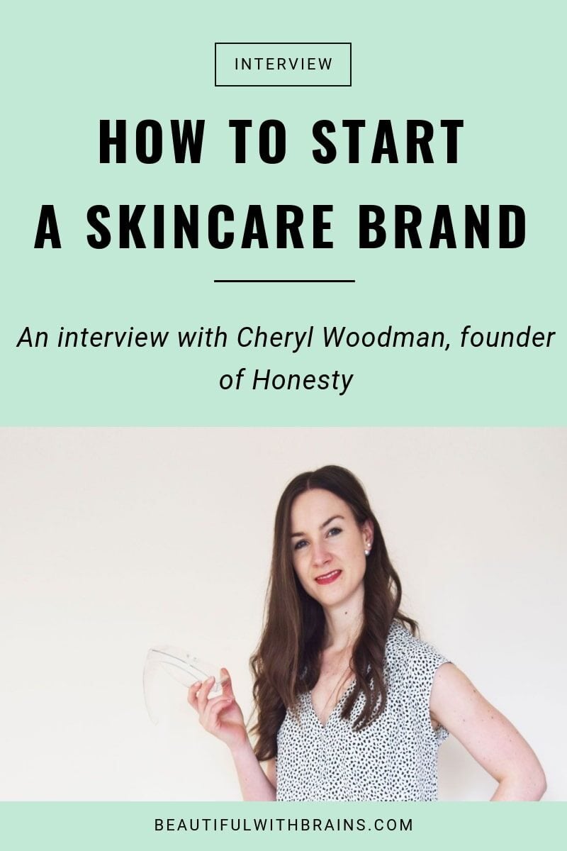 cheryl woodman on how to start a skincare line