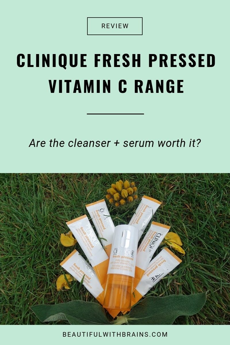 clinique fresh pressed vitamin c range review