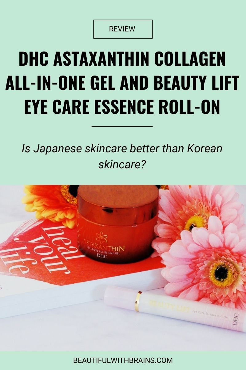 DHC Astaxanthin Collagen All-In-One Gel and Beauty Lift Eye Care Essence Roll-On review