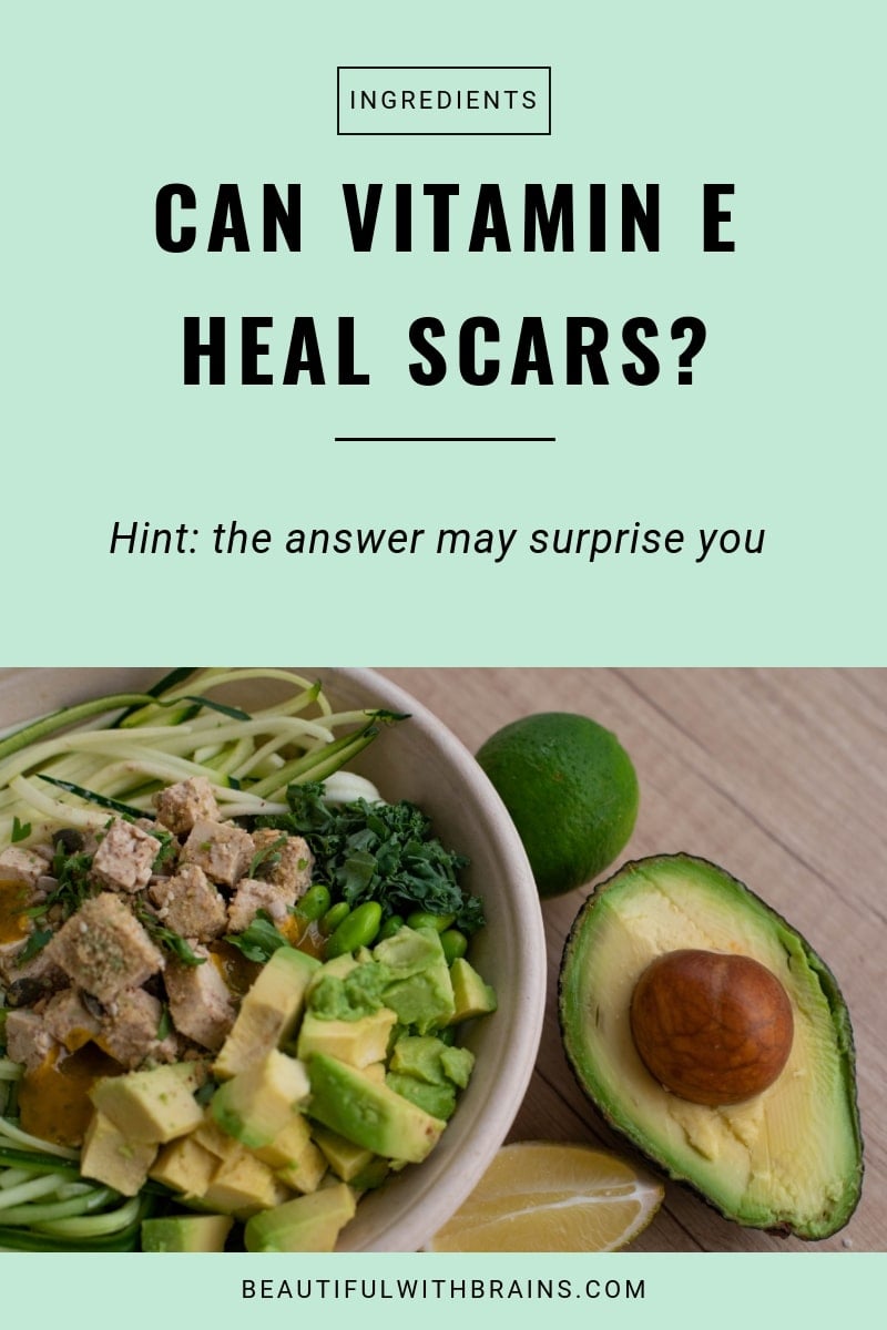 does vitamin e heal scars