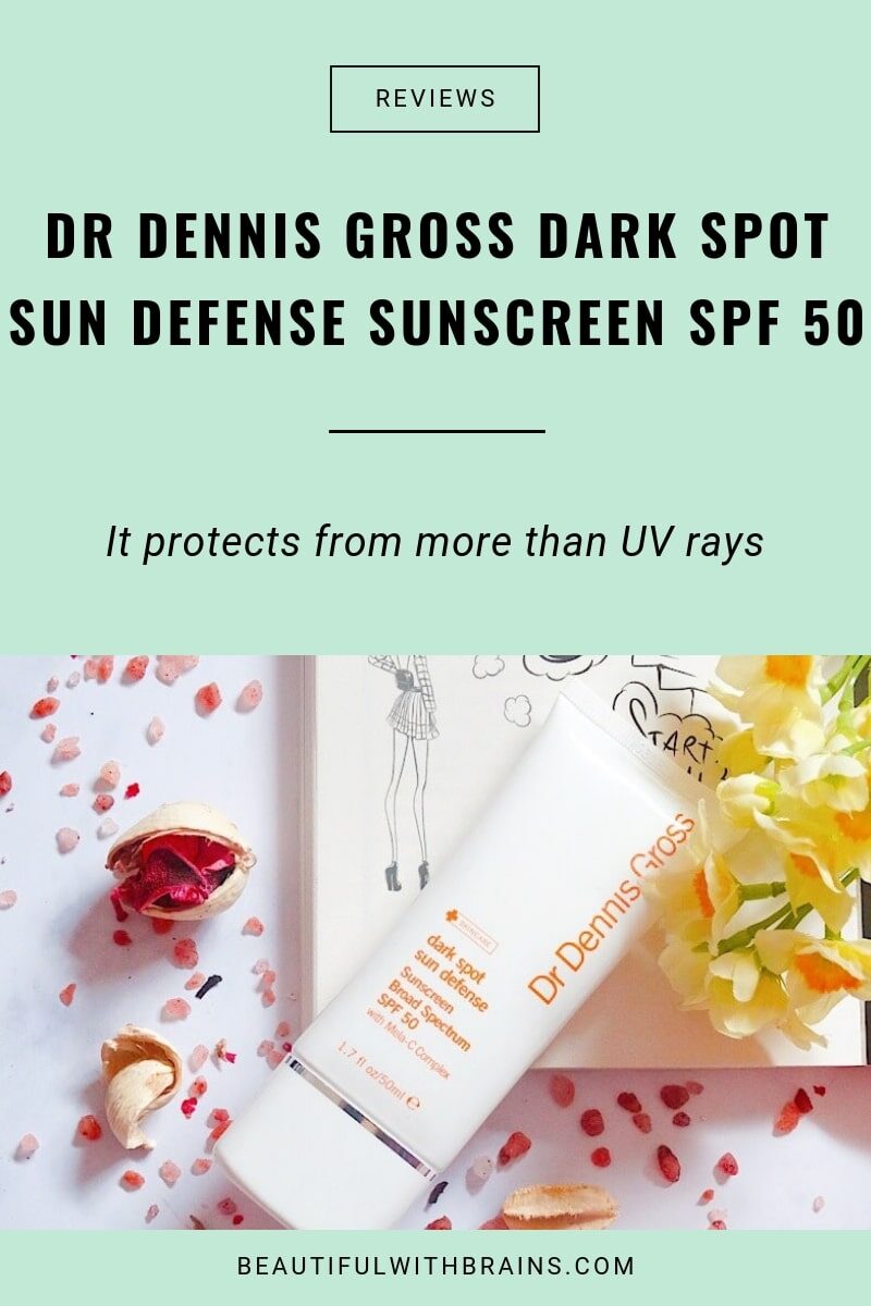 dr dennis gross dark spot sun defense sunscreen spf 50