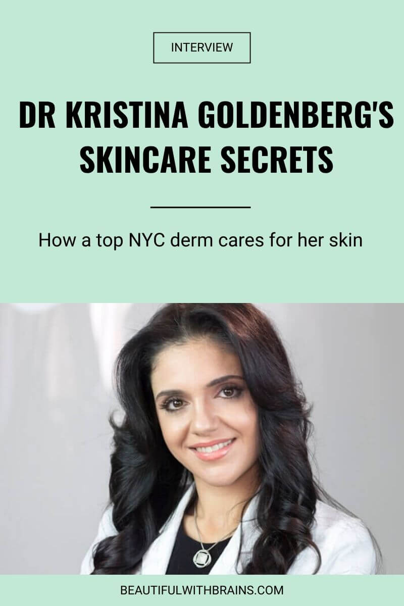 dr kristina goldenberg skincare routine