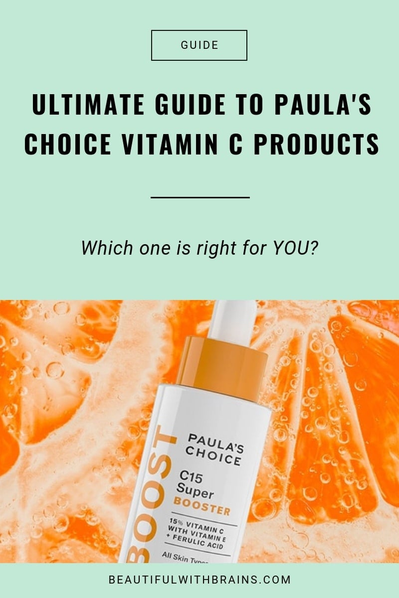 guide to paula's choice vitamin c products