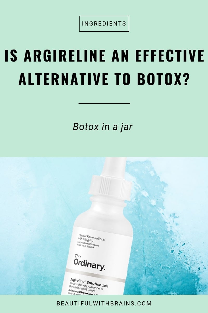 is argireline an effective alternative to botox?