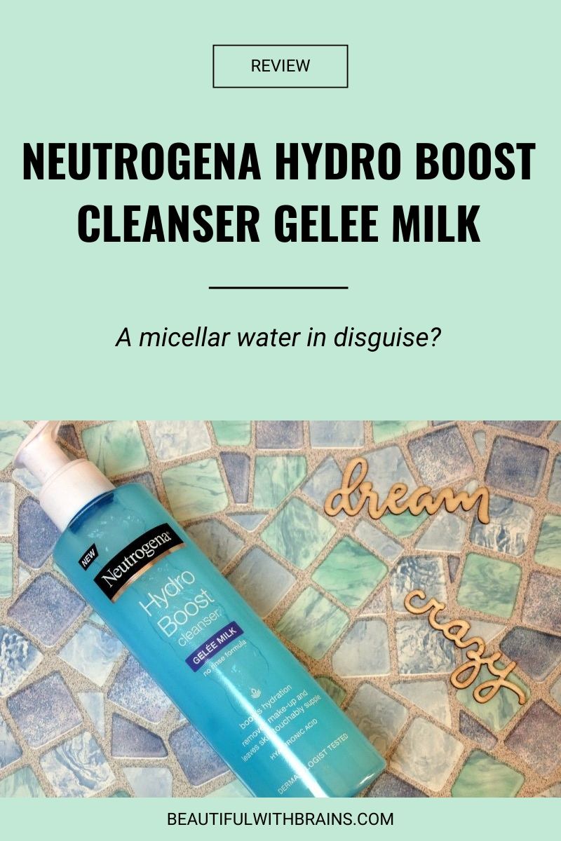 Neutrogena Hydro Boost Cleanser Gelee Milk review