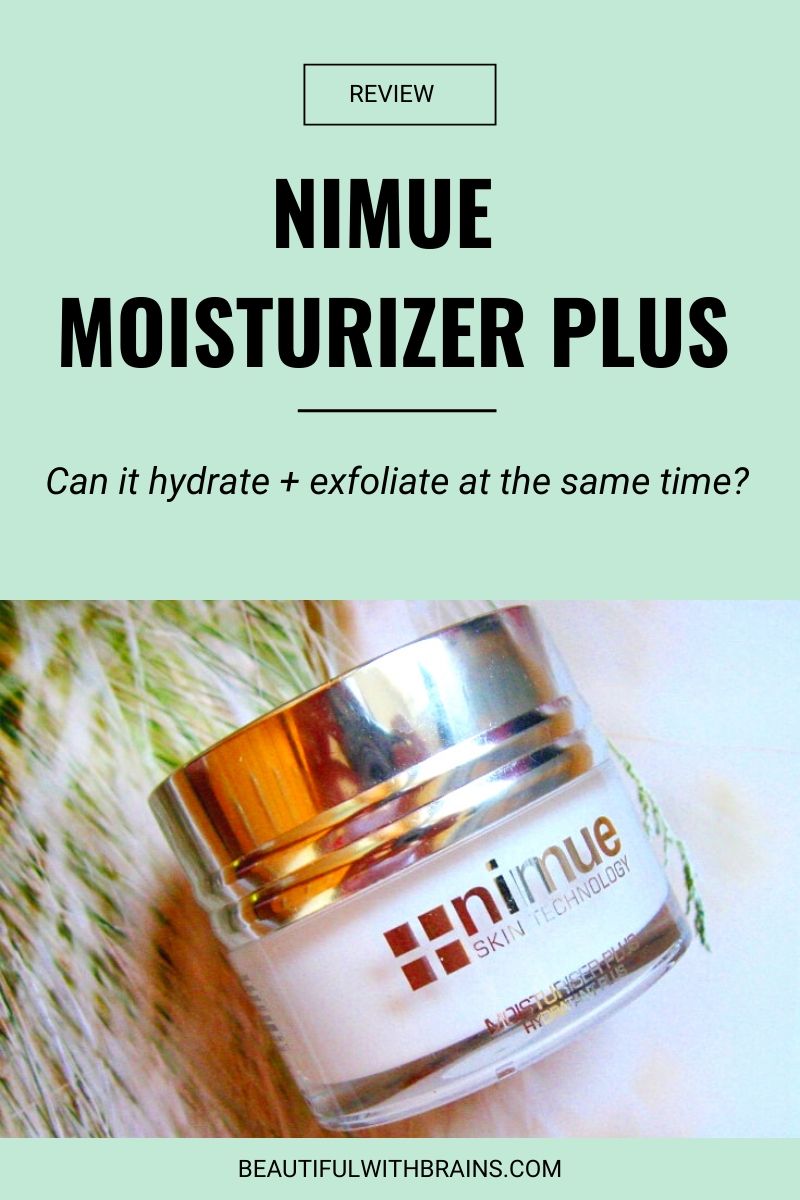nimue moisturizer plus review