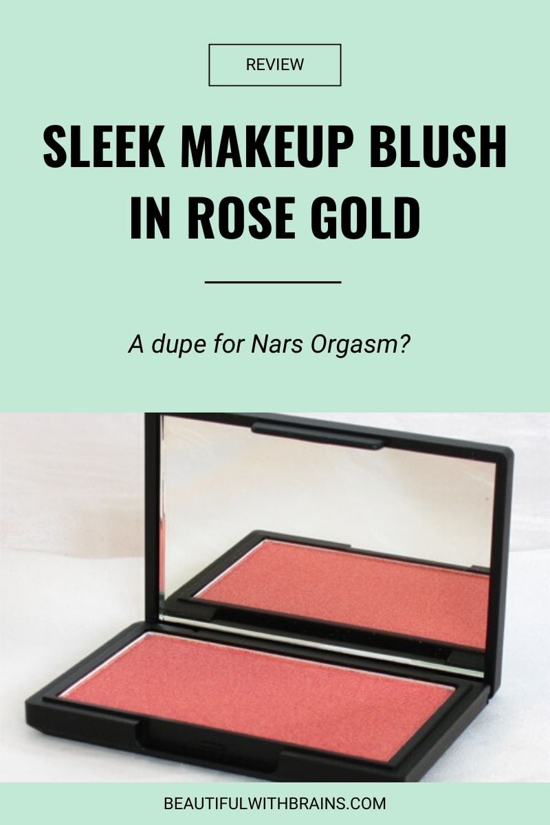 review sleek makeup in rose gold