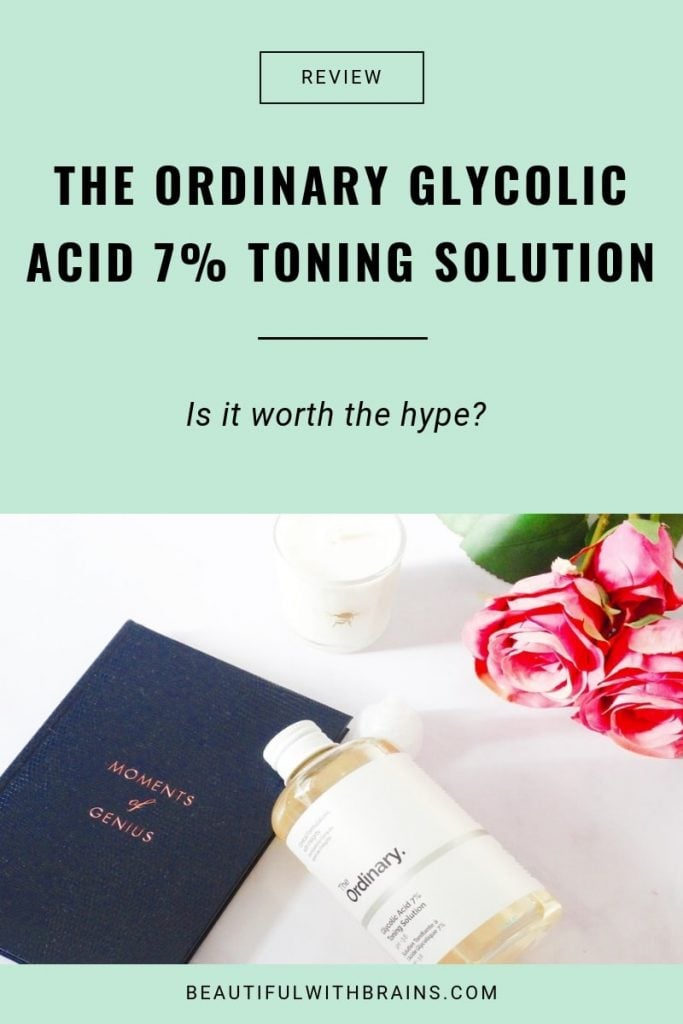 review the ordinary glycolic acid 7% toning solution