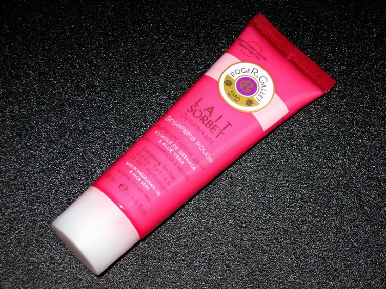 roger and gallet gimgembre rouge body lotion