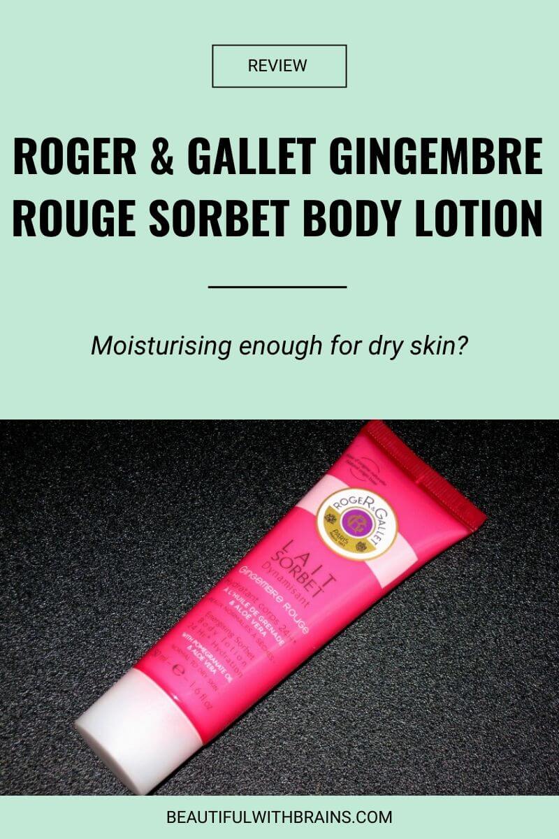 roger & gallet gingembre rouge sorbet body lotion