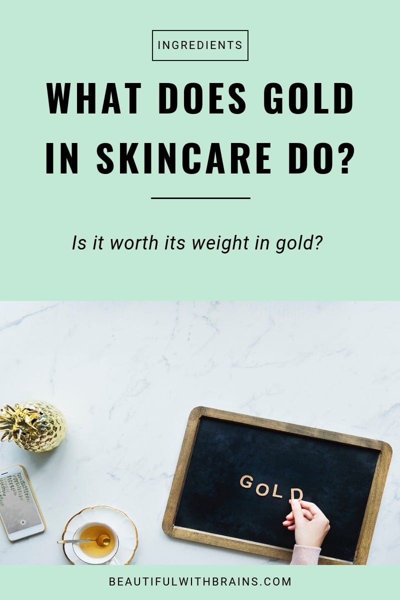 skincare benefits of gold