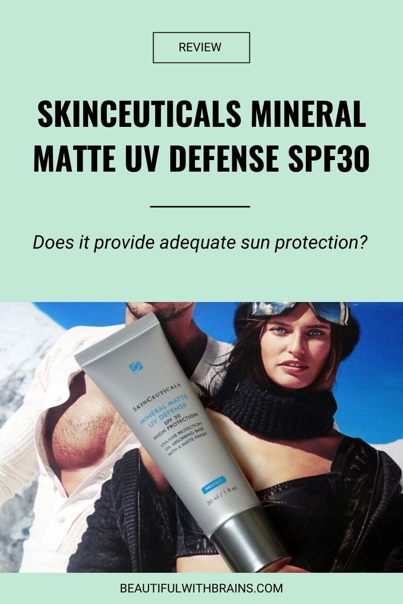Skinceuticals Mineral Matte UV Defense SPF30 review