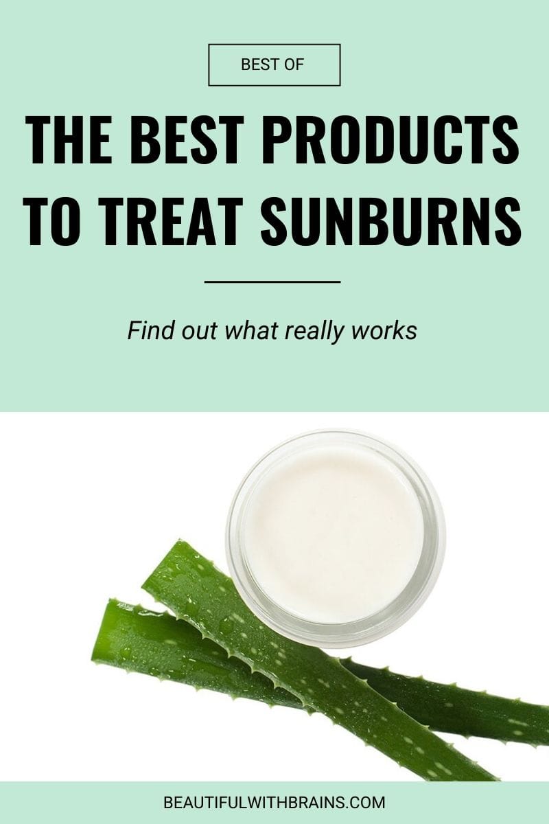 the best skincare products to treat sunburns