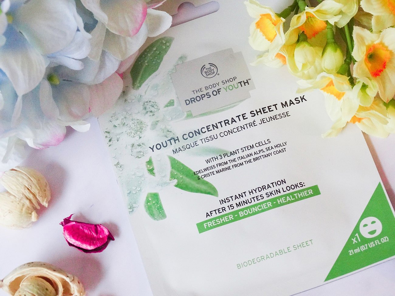 the body shop youth concentrate sheet mask