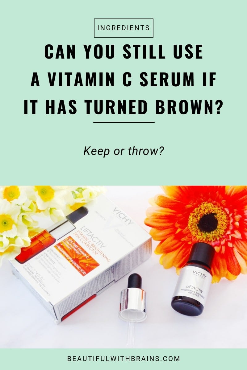 vitamin c serum has truned brown